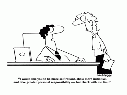 micromanagement cartoon